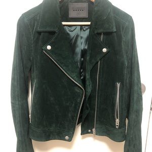 Emerald Green Suede Jacket